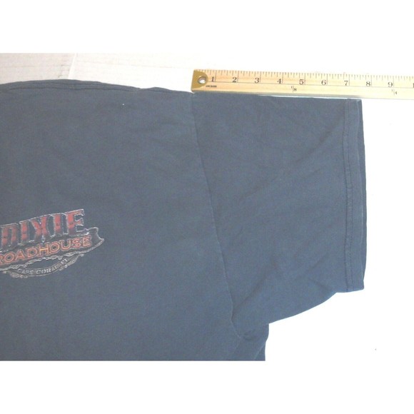Dixie Roadhouse Cape Coral, Florida Men's T-Shirt Size: 2XL  Blue Gray READ - Picture 5 of 12